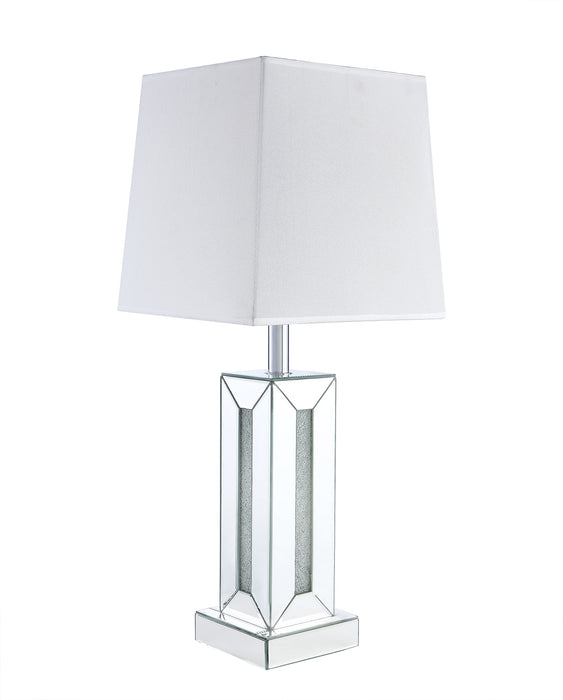 Persia 30.7\" Glam Table Lamp with Glass, Mirror and Acrylic Crystals