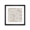 \"Fluxus I\" Matted and Framed Black 30x30 Wall Art