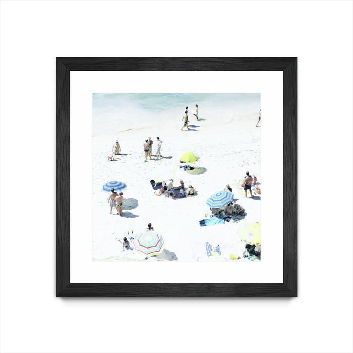 \"Happy Days\" Matted and Framed Black 36x36 Wall Art