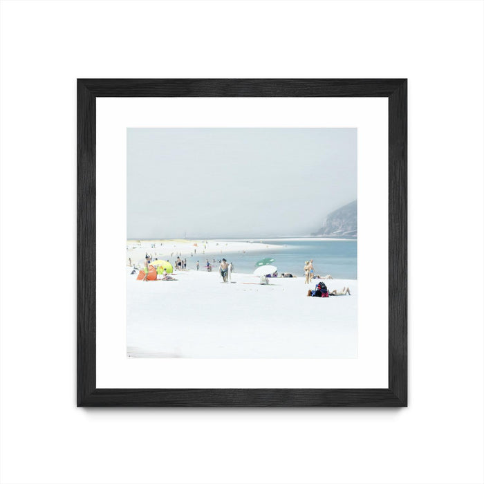 \"Troia\" Matted and Framed Black 36x36 Wall Art