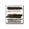 \"Time After Time I\" Canvas Framed Black 20x20 Wall Art