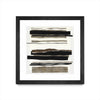 \"Time After Time I\" Matted and Framed Black 36x36 Wall Art