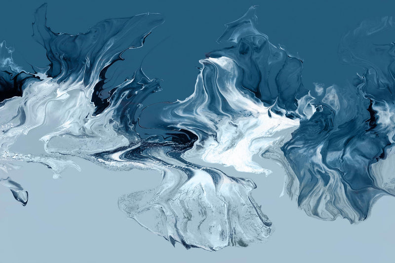 \"Azure Marble I\" Giant Art 72x48 Wall Art
