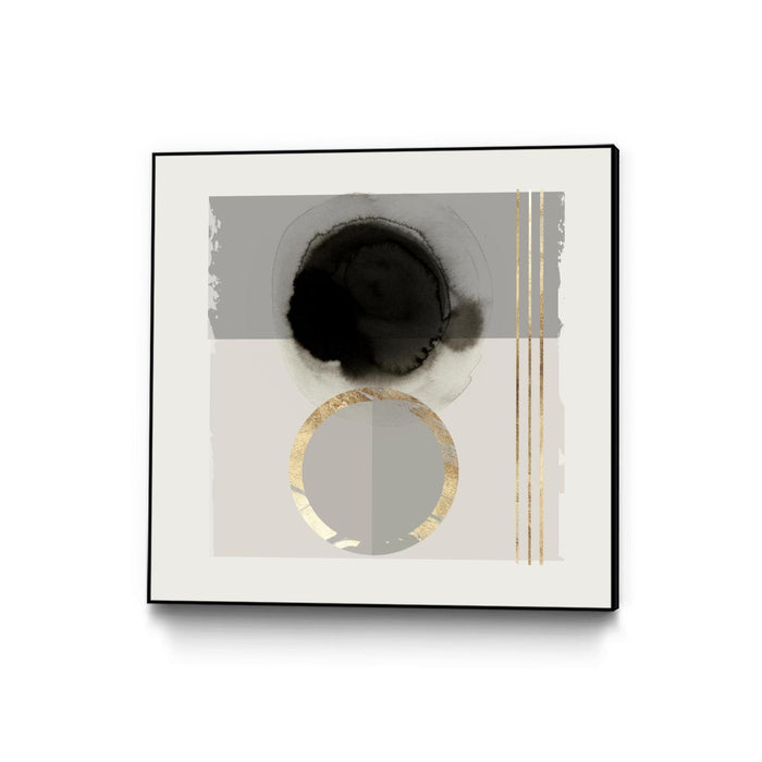 \"Dream Life Inspired Ii\" Canvas Framed Black 20x20 Wall Art