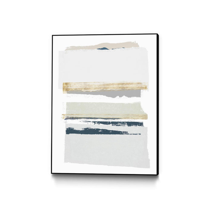\"Boulevard I\" Canvas Framed Black 24x32 Wall Art