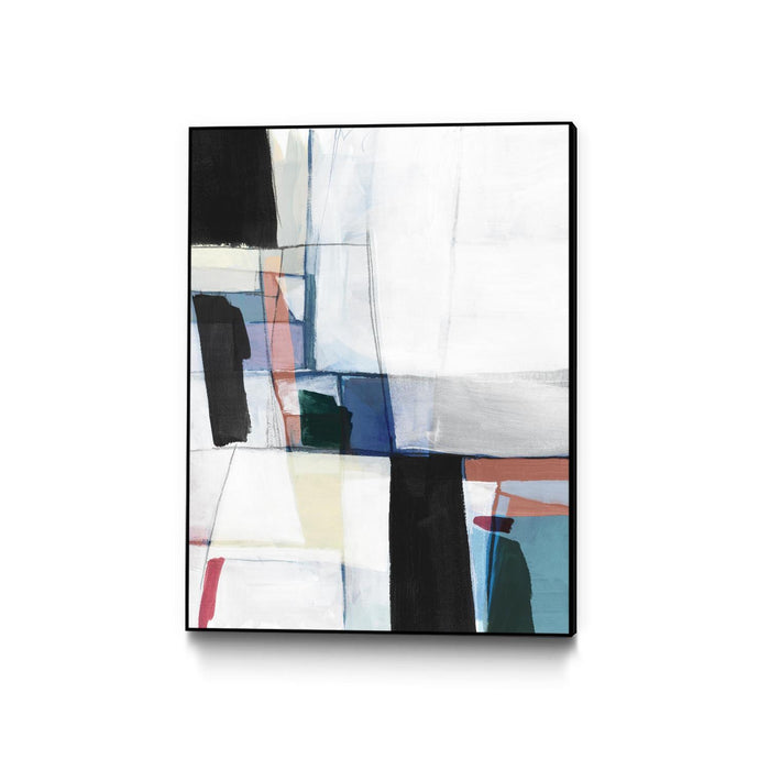 \"Sky Energy Ii\" Canvas Framed Black 18x24 Wall Art