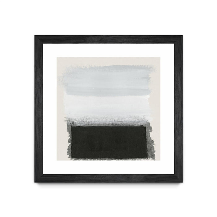 \"Star Night Interlude\" Matted and Framed Black 36x36 Wall Art