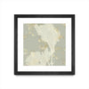 \"Sea Coral Ii\" Matted and Framed Black 36x36 Wall Art