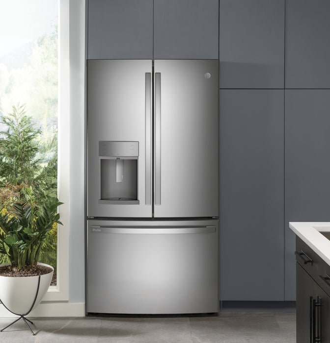 Profile 36\" 22.1 Cu. Ft. French-Door Refrigerator - Stainless - PYD22KYNFS