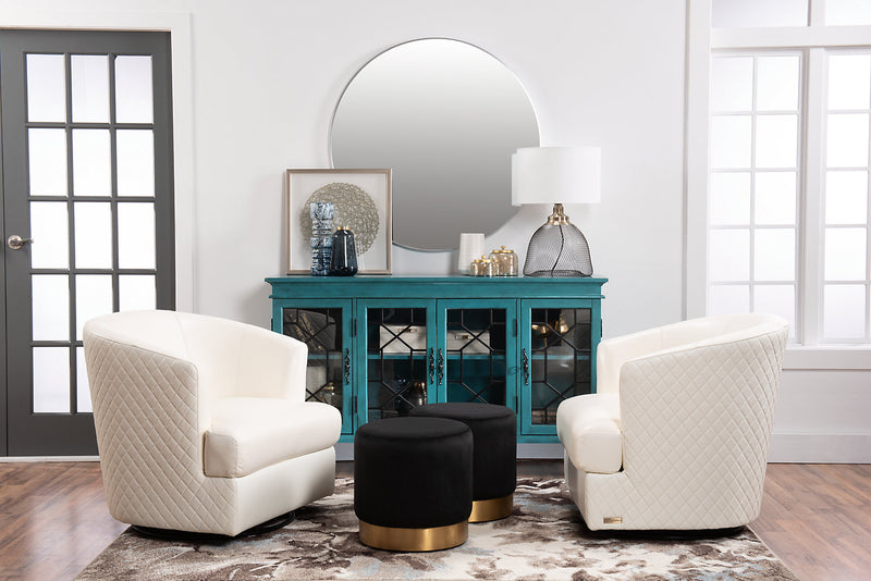 Rigolet 60\" 4-Door Accent Cabinet - Blue