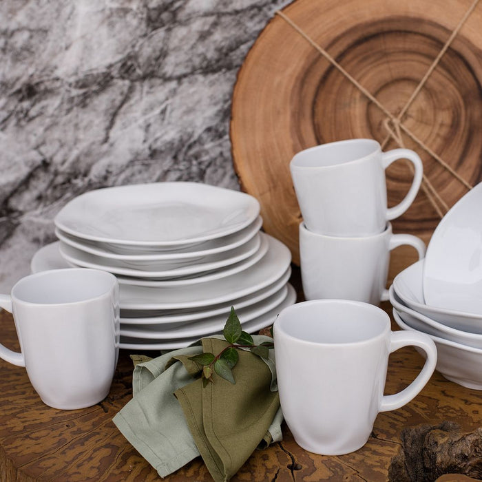 Ryo 16-Piece Dinnerware Set - White
