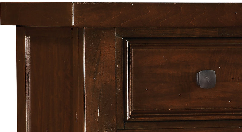 Sonoma 6pc Bedroom Set with Storage Bed, Dresser, Mirror & Nightstand, Mango Brown - King Size