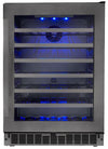 Silhouette Prague 23.8\" 5.6 Cu. Ft. Single-Door Wine Cooler - Black Stainless - SSWC056D1B-S