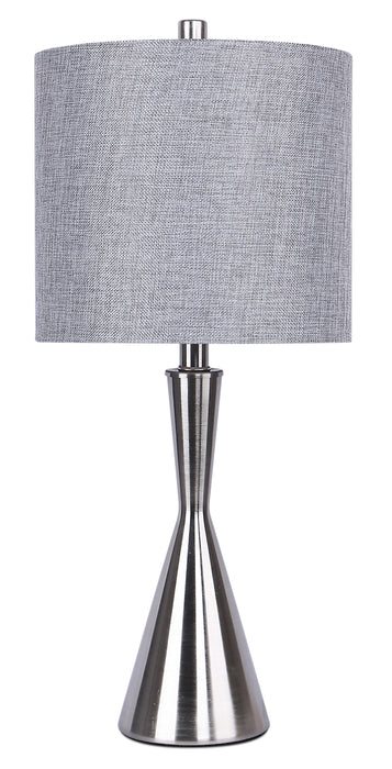 23\" Brushed Nickel Table Lamp