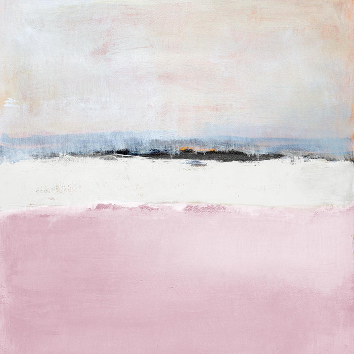 \"Pink Sea Abstract\" Giant Art 54x54 Wall Art