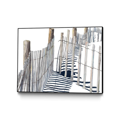 "Shadows Of Paradise" Canvas Framed Black 40x30 Wall Art