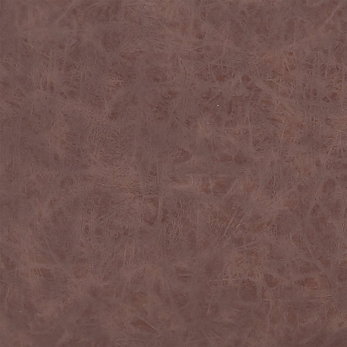 Tess Dining Chair with Leather-Look Fabric, Metal - Brown