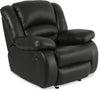 Toreno 42\" Genuine Leather Power Reclining Chair - Black