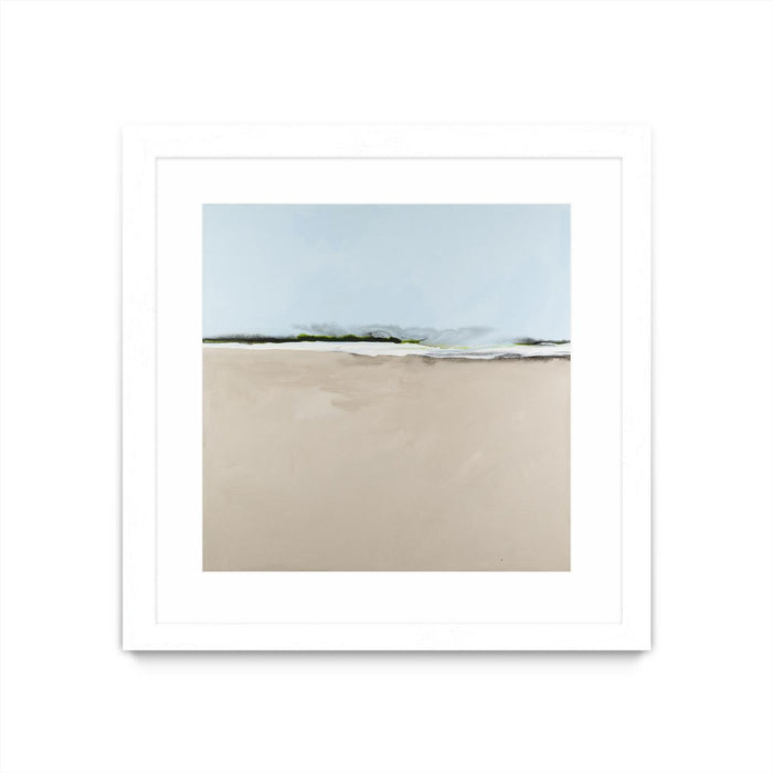 \"Simply Stated\" Matted and Framed White 30x30 Wall Art
