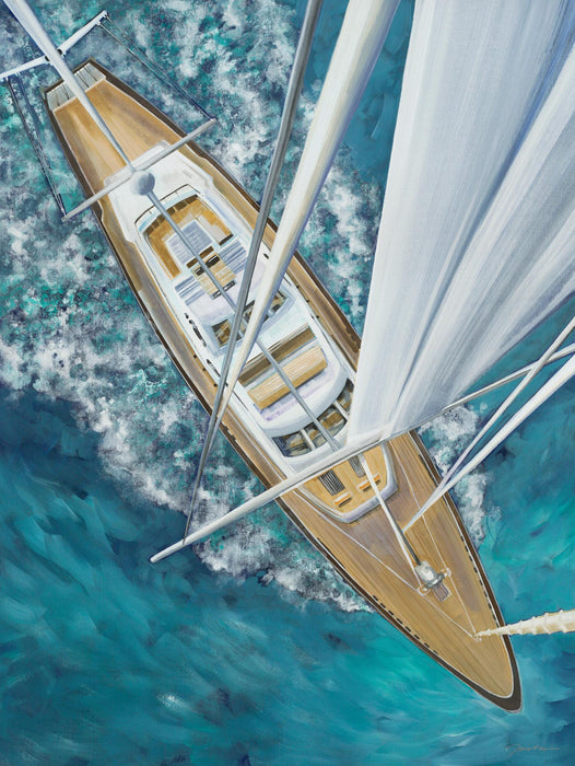 \"Sailing Around The World\" Giant Art 72x54 Wall Art