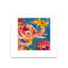 \"Spring Bouquet V31\" Matted and Framed White 36x36 Wall Art