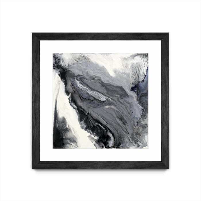 \"Approaching\" Matted and Framed Black 30x30 Wall Art