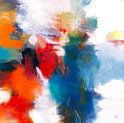 "It's A Party Ii" Giant Art 54x54 Wall Art
