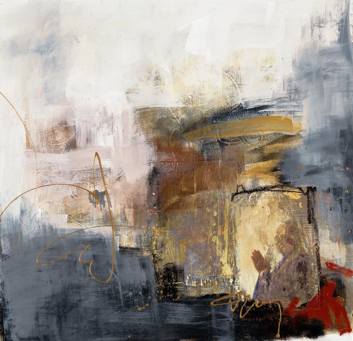 \"Hands To Heart Ii\" Giant Art 54x54 Wall Art