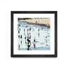 \"Self Reflection\" Matted and Framed Black 30x30 Wall Art