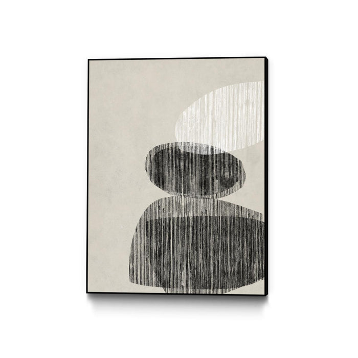 \"Nested Ii\" Canvas Framed Black 30x40 Wall Art