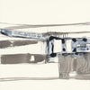 \"Stark Lines Ii\" Giant Art 72x72 Wall Art