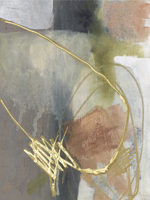 \"Burnished Loops Ii\" Giant Art 72x54 Wall Art