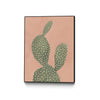 \"Coral Cacti I\" Canvas Framed Black 30x40 Wall Art