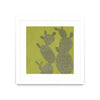 \"Opuntia Ii\" Matted and Framed White 30x30 Wall Art