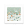 \"Summer Confetti I\" Matted and Framed White 30x30 Wall Art