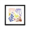 \"Coral Construction Ii\" Matted and Framed Black 30x30 Wall Art