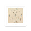 \"Beach Goer Iv\" Matted and Framed White 36x36 Wall Art