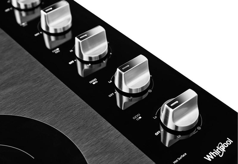 Whirlpool 30\" 5-Element Electric Cooktop - Stainless Steel - WCE77US0HS