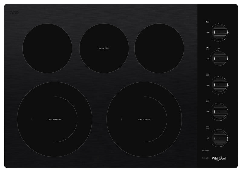 Whirlpool 30\" 5-Element Electric Cooktop - Black - WCE77US0HB