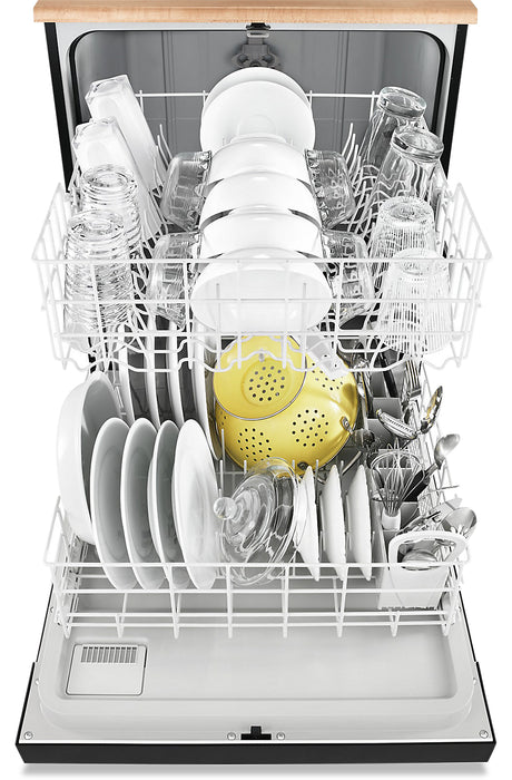 Whirlpool 24\" 64 dBA Portable Front-Control Dishwasher - Black - WDP370PAHB