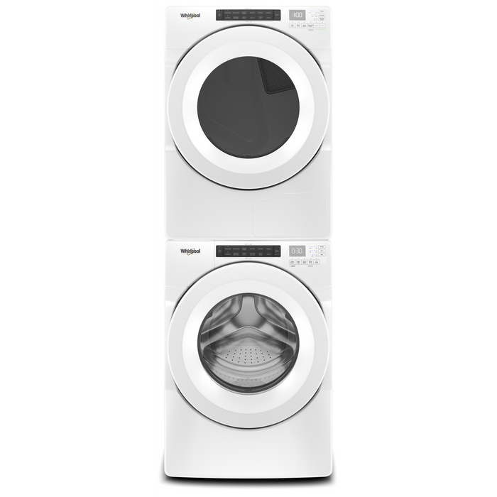 Whirlpool 5.0 Cu. Ft. Front-Load Washer and 7.4 Cu. Ft. Front-Load Dryer - White