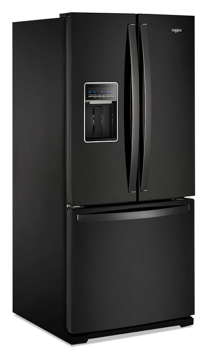 Whirlpool 30\" 20 Cu. Ft. French-Door Refrigerator - Black - WRF560SEHB