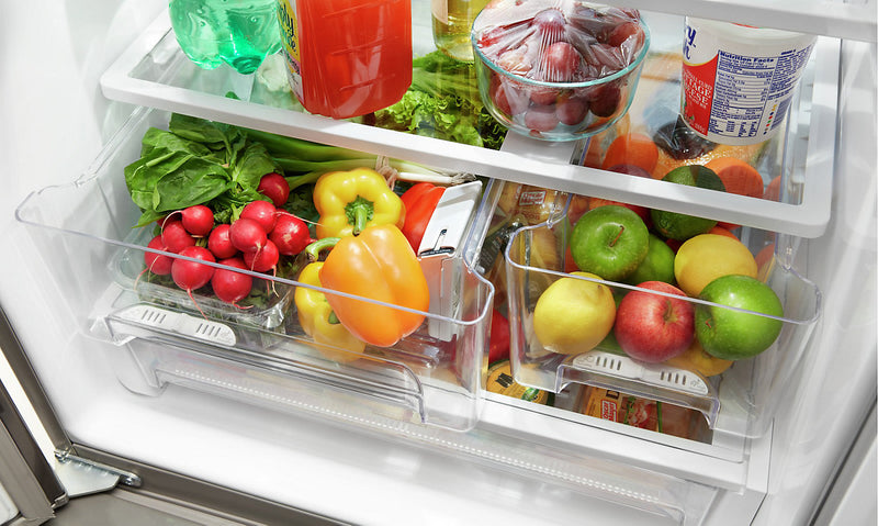 Whirlpool 30\" 20 Cu. Ft. French-Door Refrigerator - Black - WRF560SEHB