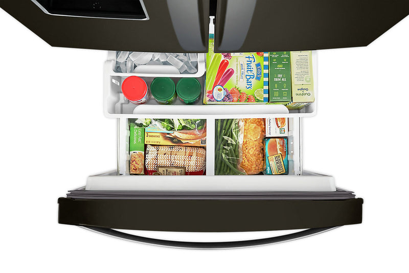 Whirlpool 30\" 20 Cu. Ft. French-Door Refrigerator - Black Stainless - WRF560SEHV