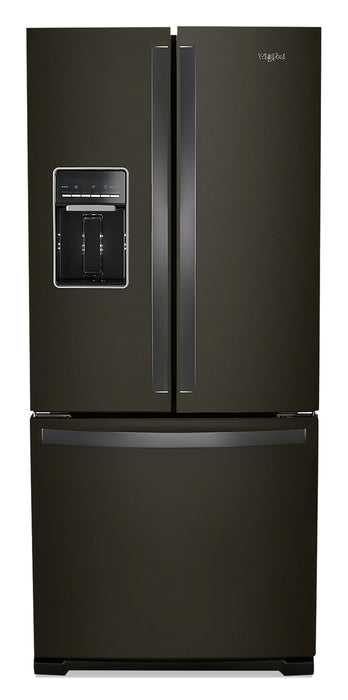 Whirlpool 30\" 20 Cu. Ft. French-Door Refrigerator - Black Stainless - WRF560SEHV