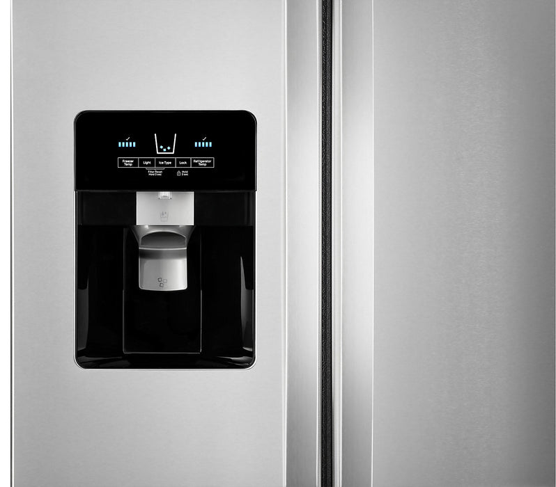 Whirlpool 36\" 25 Cu. Ft. Side-by-Side Refrigerator - Fingerprint Resistant Stainless Steel - WRS325SDHZ