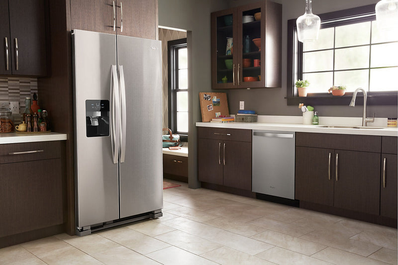 Whirlpool 36\" 25 Cu. Ft. Side-by-Side Refrigerator - Fingerprint Resistant Stainless Steel - WRS325SDHZ