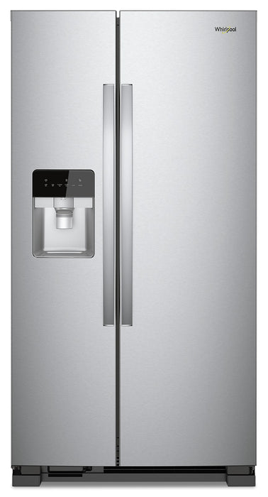 Whirlpool 33\" 21 Cu. Ft. Side-by-Side Refrigerator - Monochromatic Stainless Steel - WRS331SDHM
