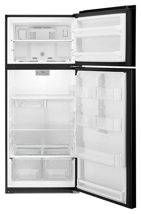 Whirlpool 28\" 18 Cu. Ft. Top-Mount Refrigerator - Black - WRT518SZFB