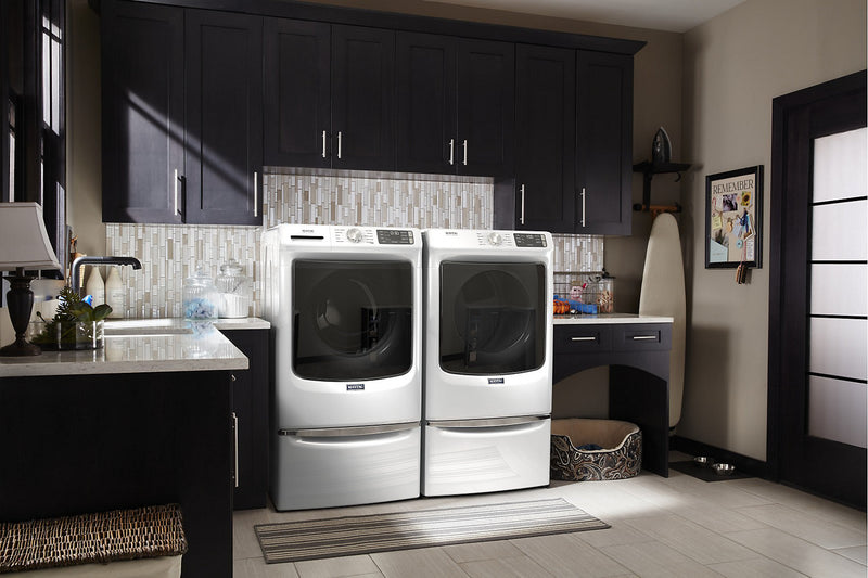 Maytag Front-Load 5.2 Cu. Ft. Washer with Extra Power and 7.3 Cu. Ft. Gas Dryer – White